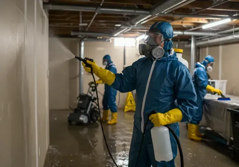 Basement Sanitization and Antimicrobial Treatment process in Ucon, ID